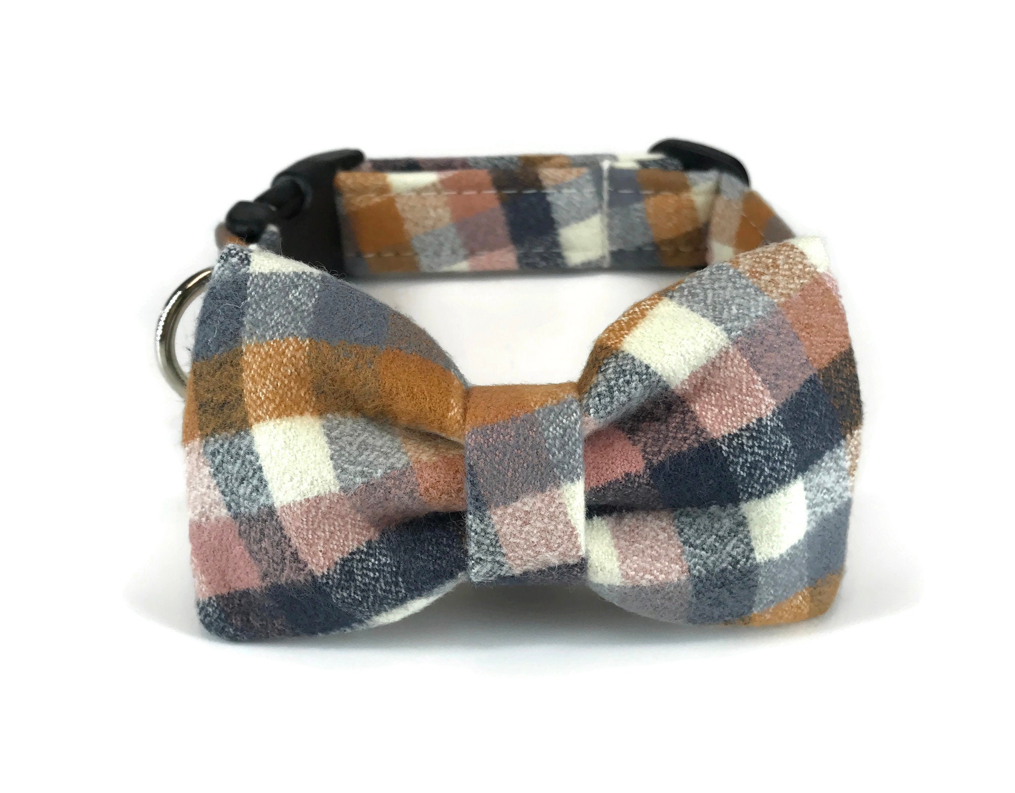 The Fireside Plaid Flannel Dog Collar and Bow Tie Set for Etsy Singapore