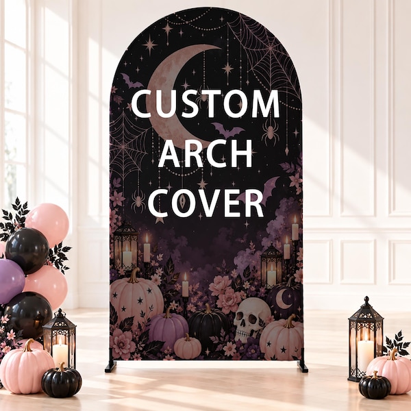 Custom photo arch backdrop,  Suitable for various party decorations, elastic double-sided printing