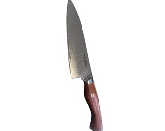 8” Damascus Chef Knife – 67 Layer Steel Blade, Rosewood Handle, Professional Kitchen Tool