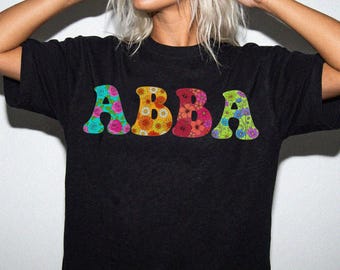 Floral Abba Shirt, Pregnancy Announcement Shirt, Gift For Grandma Abba To Be Tshirt
