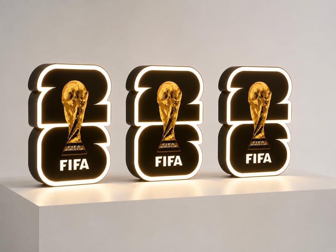 FIFA World Cup 2026 LED Desk Lamp — Limited Edition - Etsy