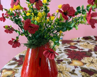 Jarrón de llama roja/naranja