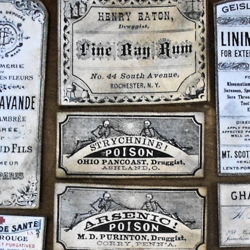 Potion Labels Apothecary Label Blank Wizard Steampunk - Etsy