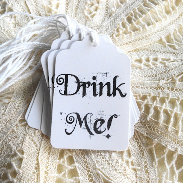 Drink Me Tags - Etsy