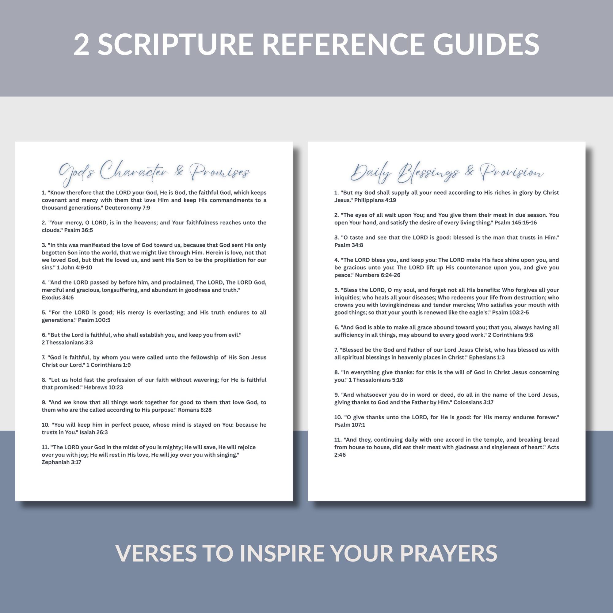 Printable Gratitude Journal | 30-day Christian Give Thanks & Reflection ...