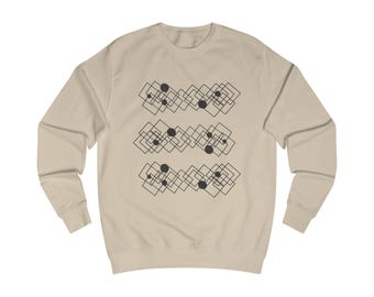 Geometric Unisex Cotton Sweatshirt