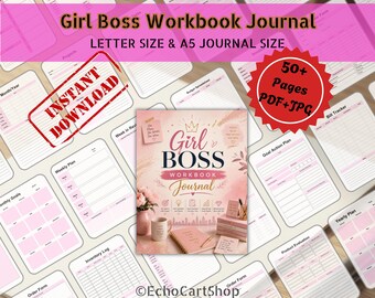 Paquete de cuadernos de trabajo para mujeres emprendedoras, planificador de negocios para emprendedores con seguimiento de presupuesto y objetivos, planificador para directores ejecutivos de pequeñas empresas y seguimiento de redes sociales.