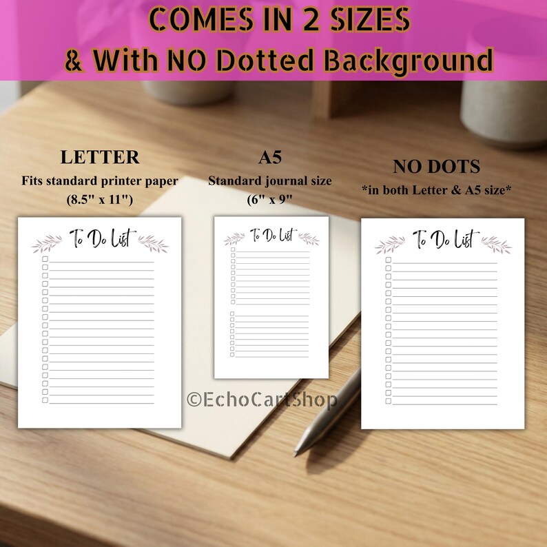 To Do List Printable Digital Planner Bundle | Letter Size, A5 | JPG, PDF

To Do List,
To Do List Planner,
To Do List Bundle,
Digital To Do List,
Daily Task Tracker,
To Do List Journal,
To Do List Tracker,
Printable Planner,
Printable Tracker,
Planner Template,
Printable To Do List,
Weekly To Do,
Instant Download