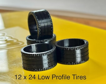 Brick Car/LEGO Speed Champions 12x24 Low Profile Tires