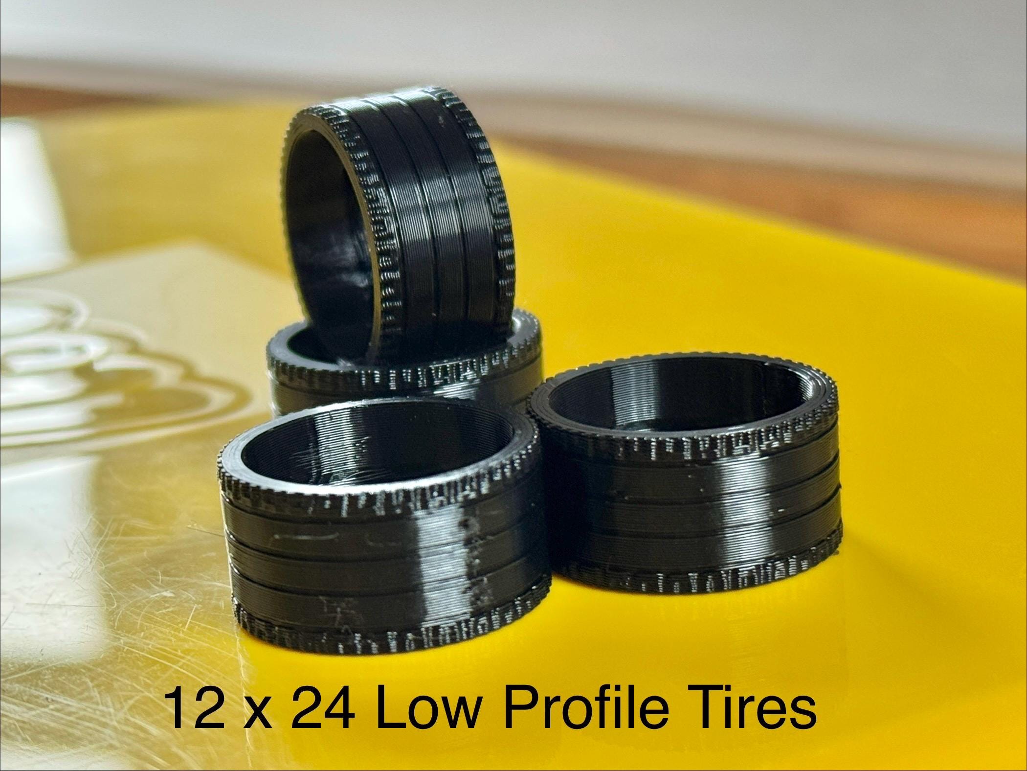 Brick Car/lego Speed Champions 12x24 Low Profile Tires - Etsy