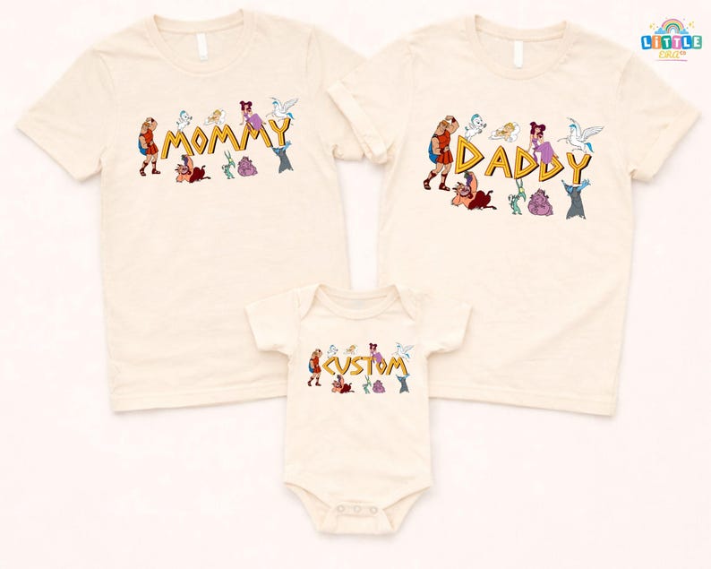 Custom Disney Birthday Shirt, Hercules Kids Birthday T-Shirt, Hercules & Pegasus Shirt, Disneyland Birthday Tee, Disneyworld Family Trip Tee image 1