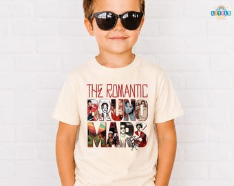 Bruno Mars T-shirt The Romantic Tour 202, cadeau pour elle, t-shirt The Romantic Tour, t-shirt graphique de style vintage