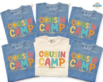 Cousin Camp 2026 Shirt, Family Vacation Matching Tee, Custom Camping Reunion Shirt, Camp Life Trip Shirt, Summer Family Tee