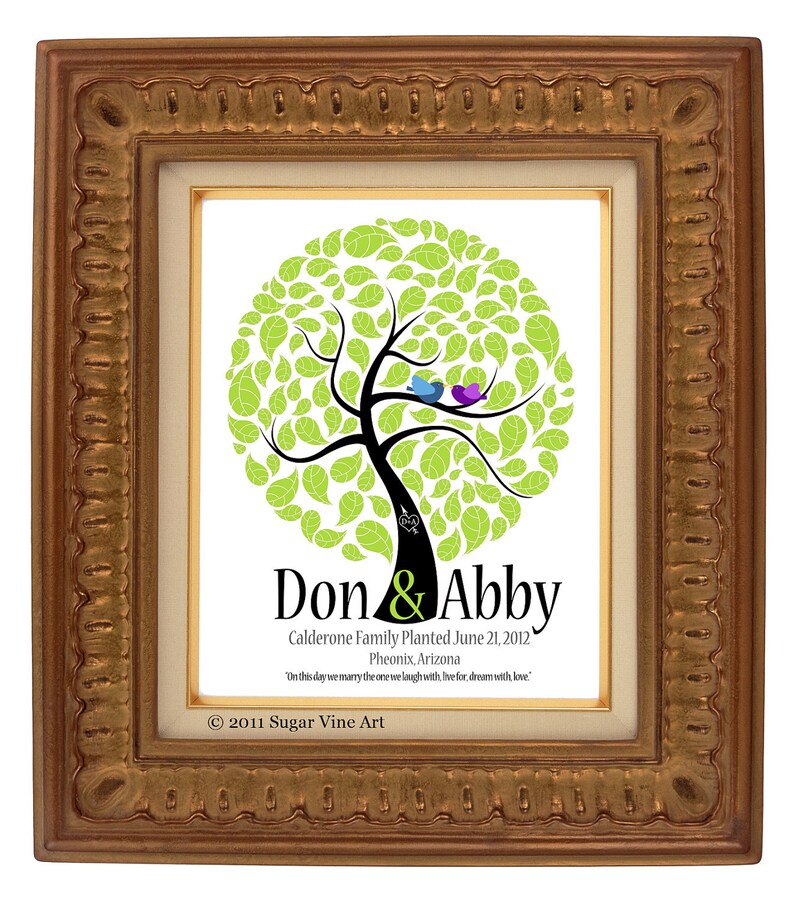 FINGERPRINT wedding GUEST TREE Tree guest book guest book tree wedding Signature Wedding Tree Thumbprint Tree 20x30 num.109