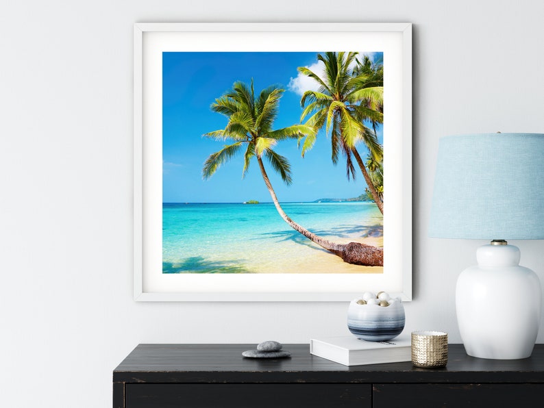 Diamond Painting Kits Beach Landscape 12x12 5D Diamond Art Kits for Adults Full Round Drill Kit Crafts Ocean Palm Tree Sunset Dail Boats DIY image 10