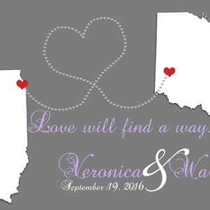 STATE WEDDING Guestbook POSTERS, Personalized States, Wedding Gifts, 2 States Wedding Guest Book, State Guest Book Print, Wedding Guest Book