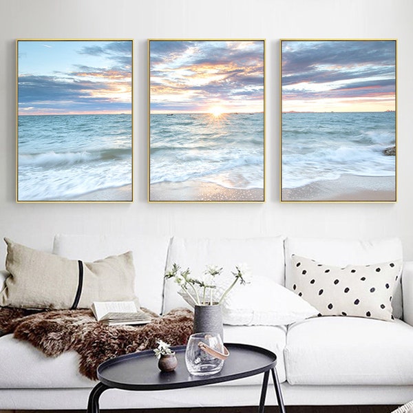3 Piece Beach Picture - Etsy