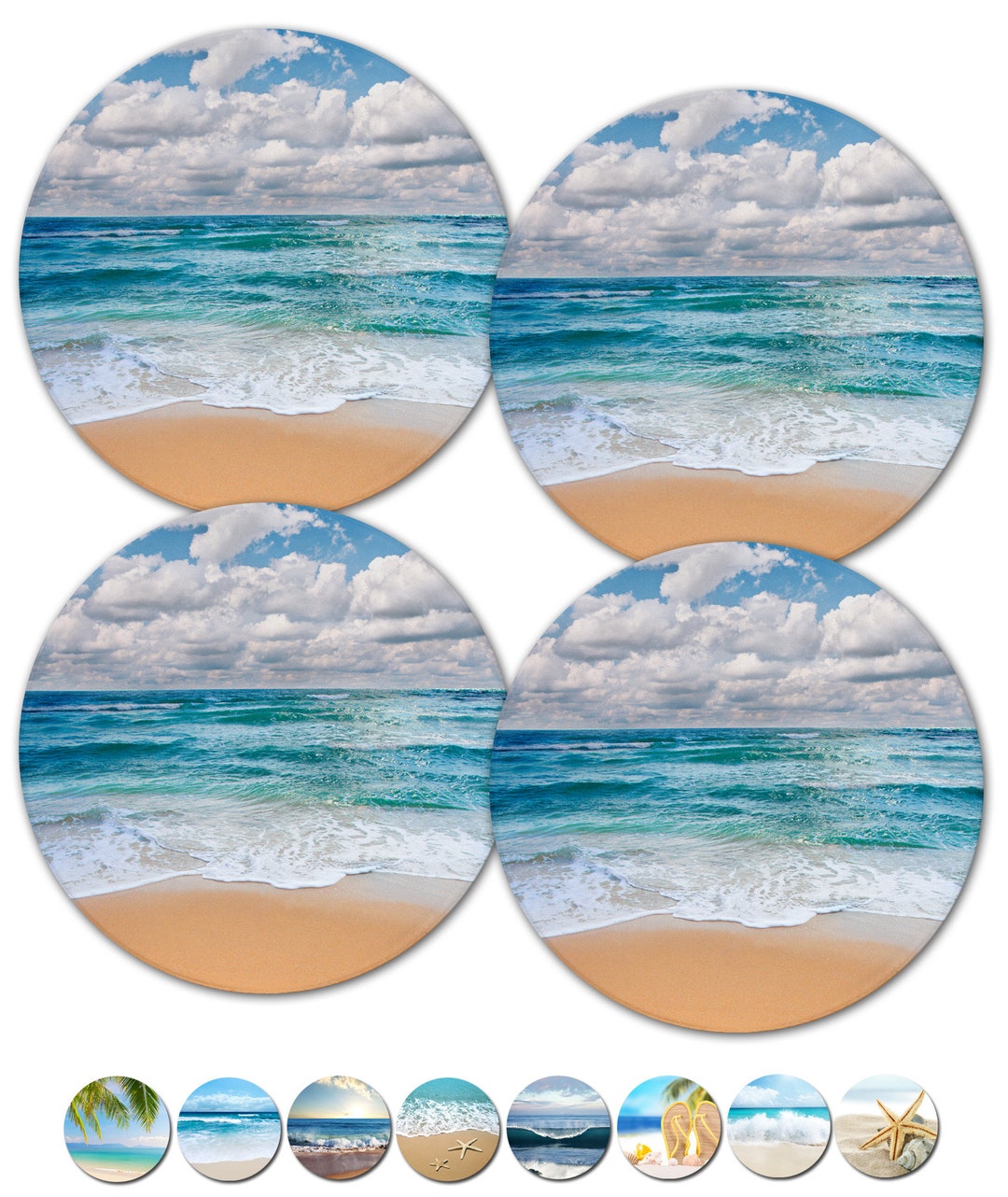 Table Drink Coasters Beach Coasters Drink Coasters Cottage - Etsy