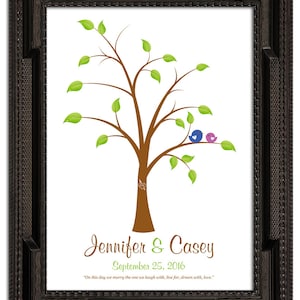 Digital THUMBPRINT TREE, printable wedding tree guest book, fingerprint guest tree file, Thumbprint Tree guest book, Wedding Poster, DIY 140