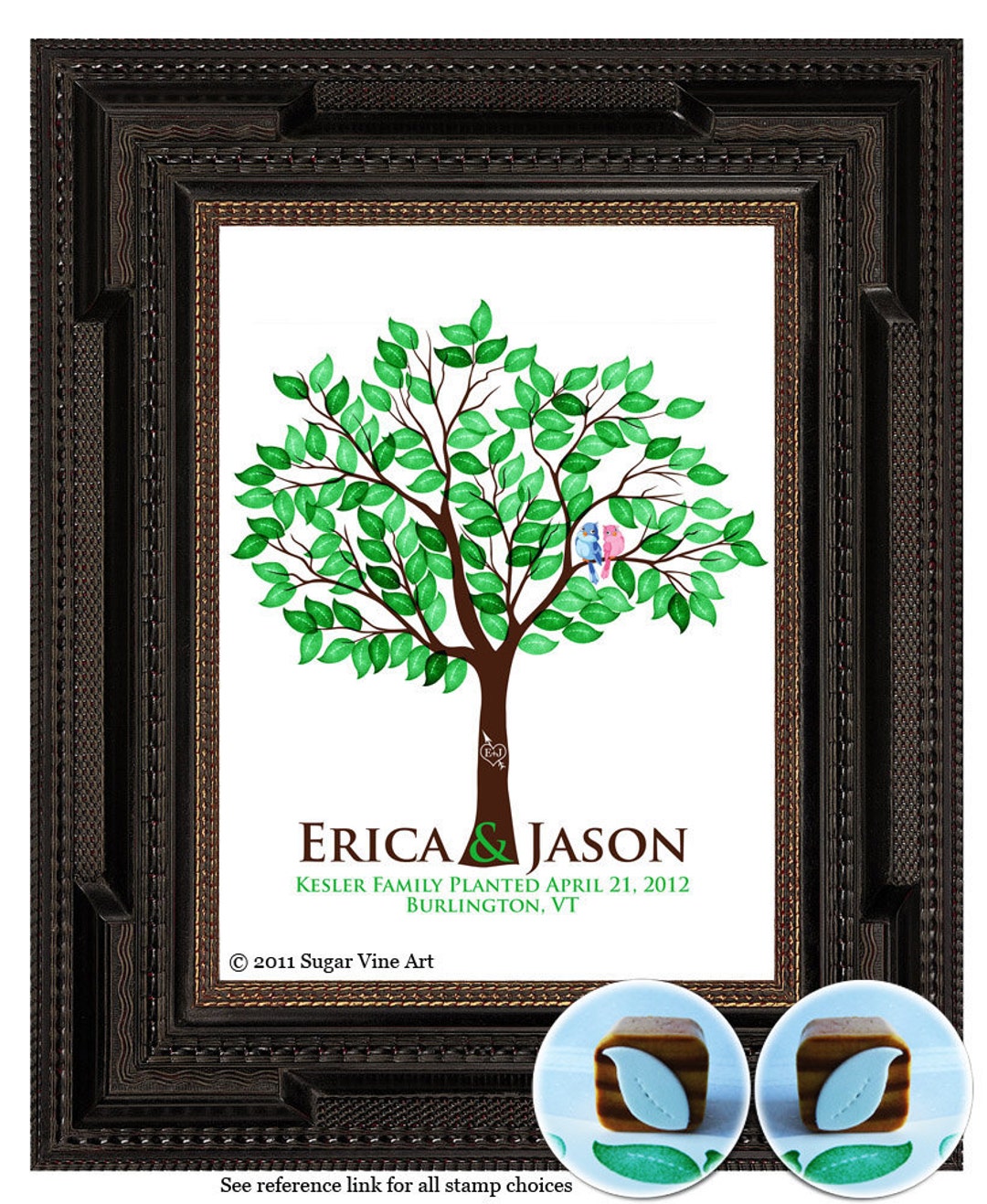 WEDDING THUMBPRINT GUESTBOOK, Wedding Guest Book Tree, Guestbook