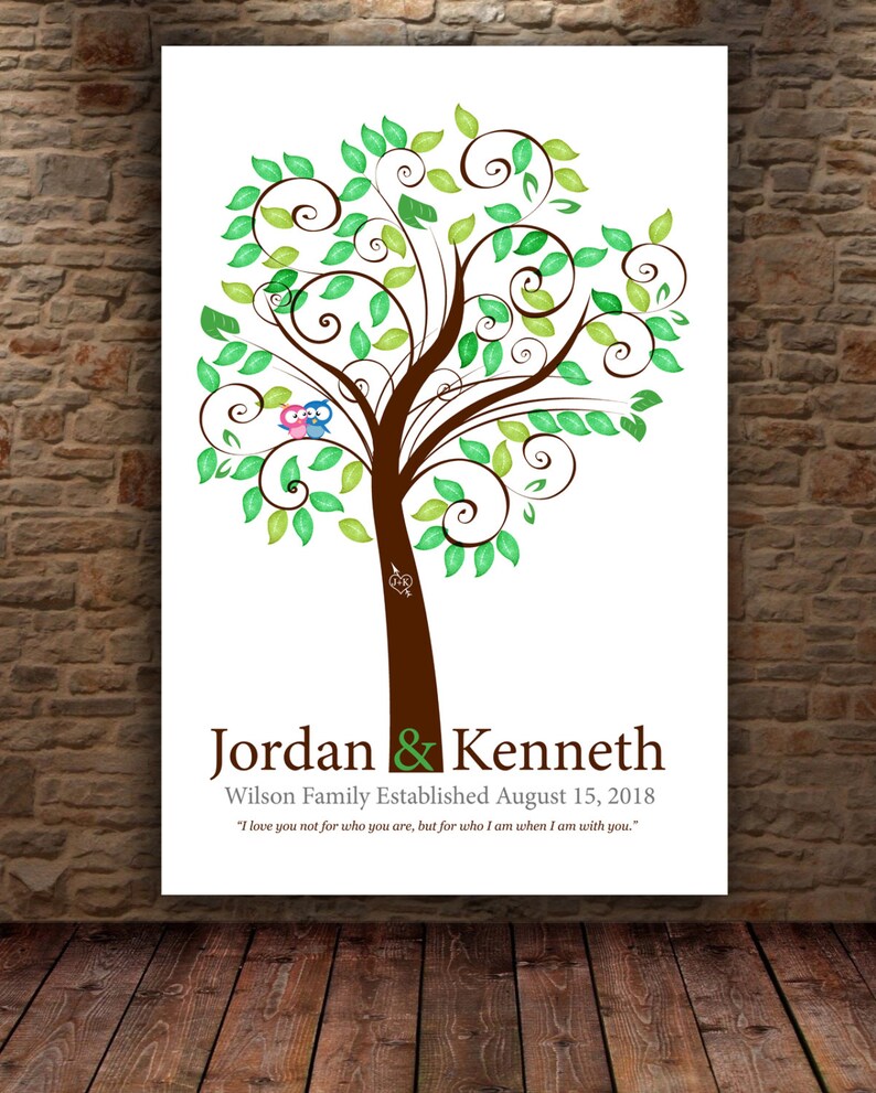 Wedding Tree Guest Book Wedding Tree Guestbook Custom Etsy