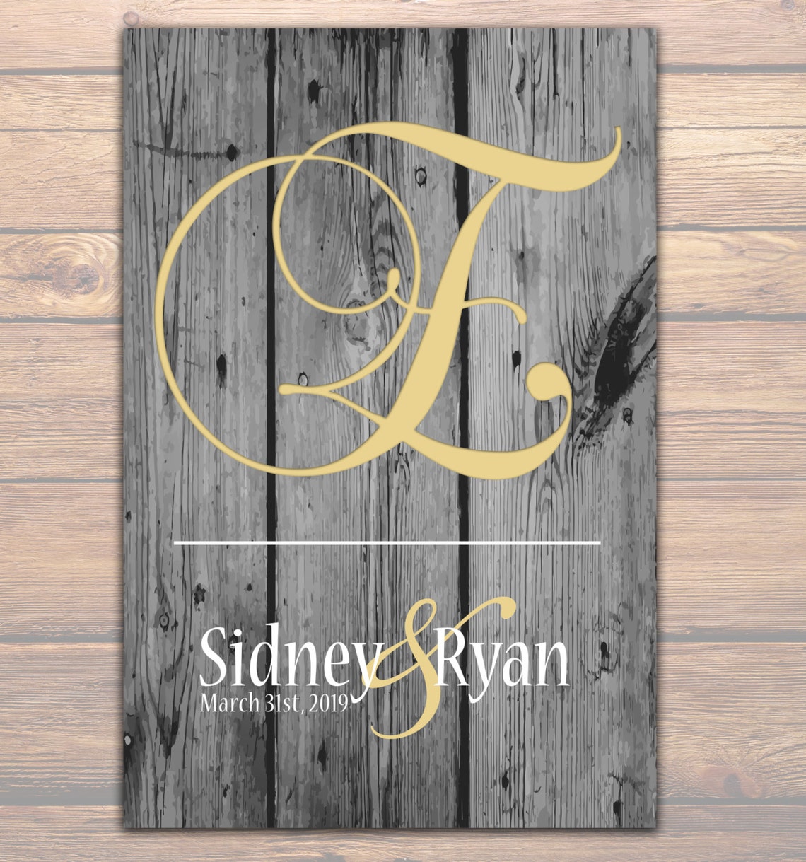 MONOGRAM BRIDAL GIFT Personalized Engagement Gift Wedding Etsy