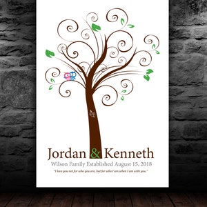 Digital THUMBPRINT TREE, printable wedding tree guest book, fingerprint guest tree file, Thumbprint Tree guest book, Wedding Poster, DIY 150