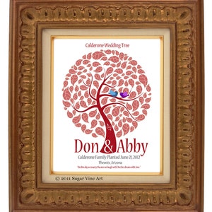 WEDDING SIGNATURE TREE guest book, fingerprint tree guest book, fingerprint guest tree, Thumbprint guestbook, Wedding Tree, 16x20 num.109