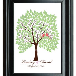 Digital THUMBPRINT TREE, printable wedding tree guest book, fingerprint guest tree file, Thumbprint Tree guest book, Wedding Poster, DIY 121