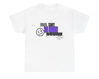 So Much Drunk JJK grafisch T-shirt | dronken emoji-typografie