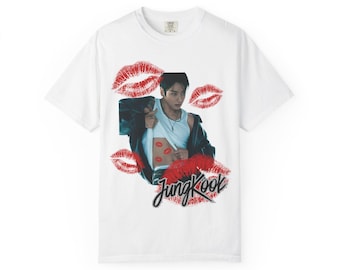 Jungkook BTS Kisses Graphic T-shirt, Kpop-fanshirt deel 2