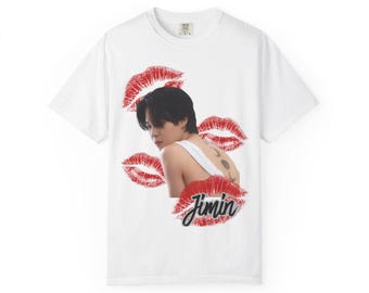 Jimin BTS Kisses Graphic T-shirt, Kpop-fanshirt deel 2