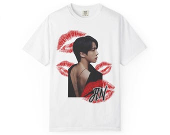 T-shirt Jin BTS Kisses, Kpop-fanshirt deel 2