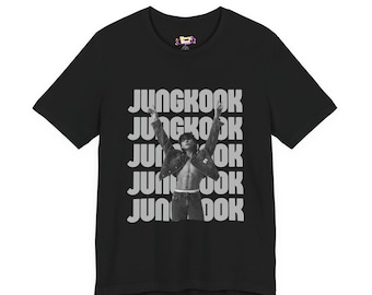 T-shirt met lichaamstaal van Jungkook | Kpop grafisch shirt bandlid