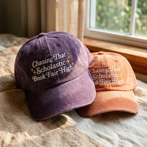 Gorra de béisbol bordada de la Feria del Libro Scholastic / Gorra para lectores aficionados
