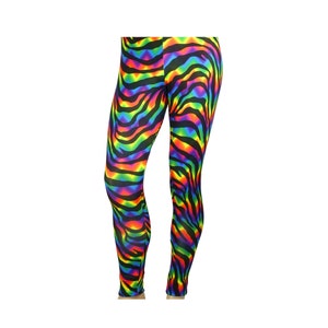 80's Heavy Hair Metal Glam Rock Neon Zebra Stretch Pants Costume - Etsy