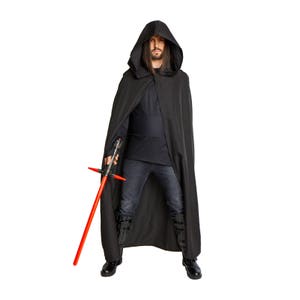 Sith Lord Kylo Ren Hooded Cape Costume Cloak Adult Black