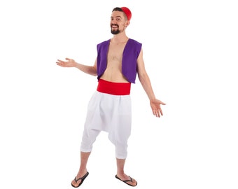 Men's Aladdin Desert Prince Costume with Hat