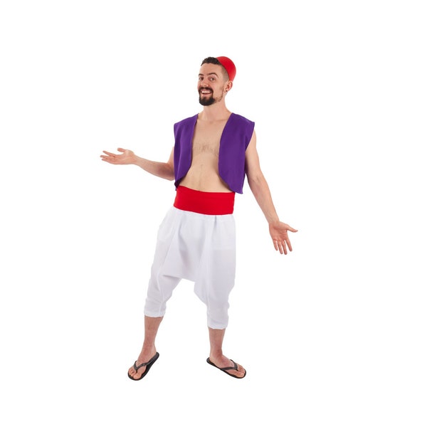 Aladin Wüstenprinz Kostüm für Herren mit Hut
