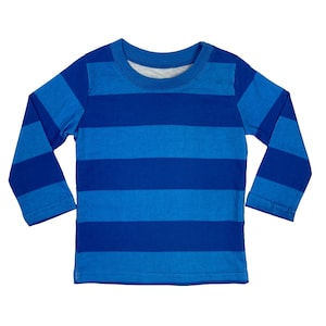 Toddler Baby Blue Dog Stripe Shirt