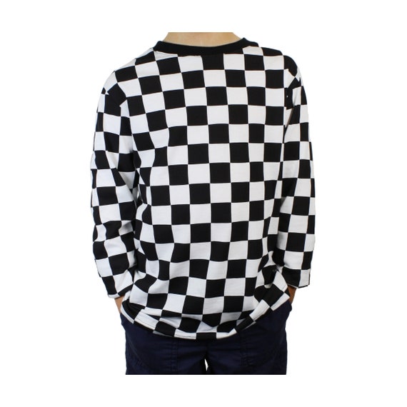 Checkered long sales sleeve shirt