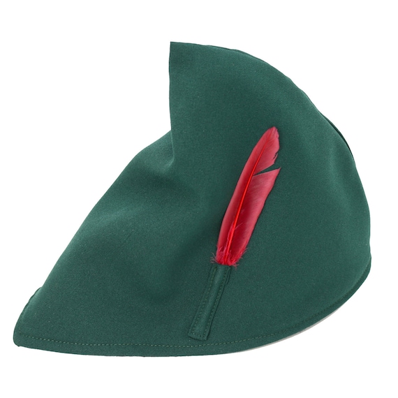 Robin Hood Hat Soft Green Felt with Feather Robin Hood Hat Soft Green Felt with Feather