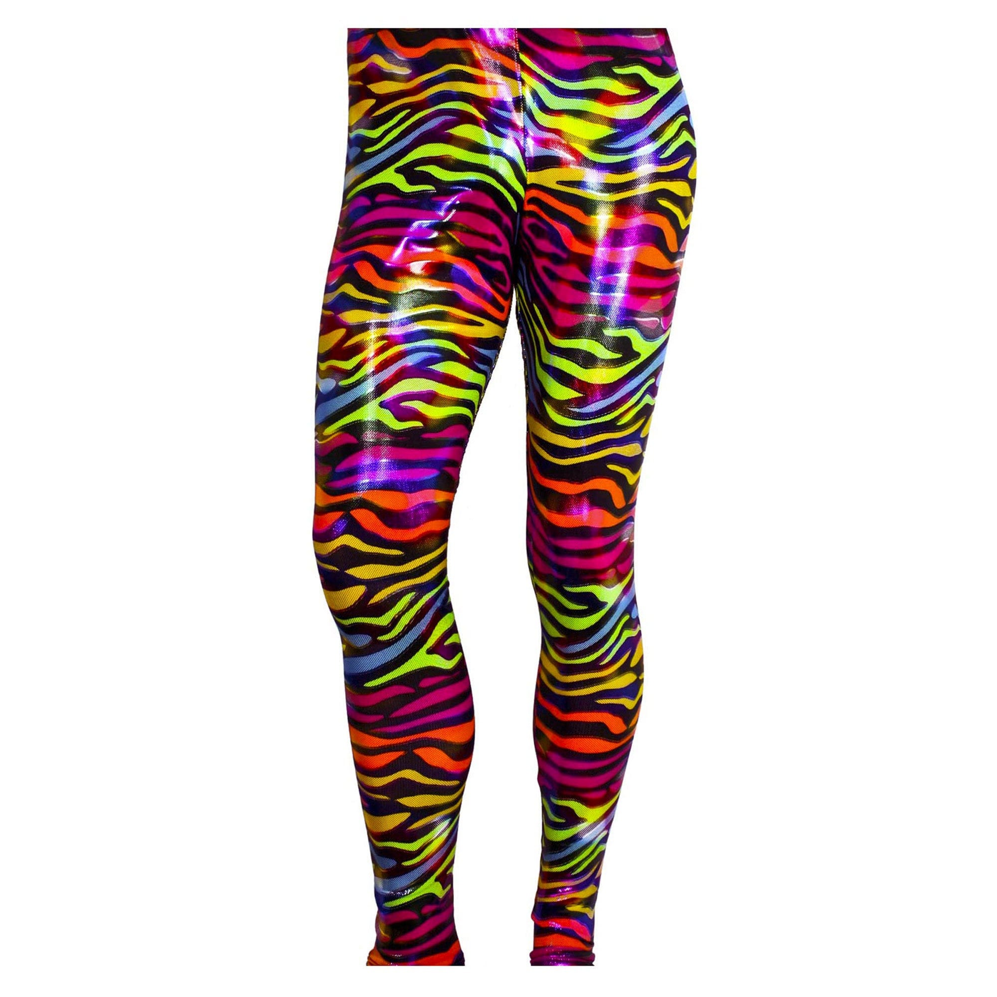 80's Heavy Hair Metal Glam Rock Rainbow Zebra Stretch Pants - Etsy