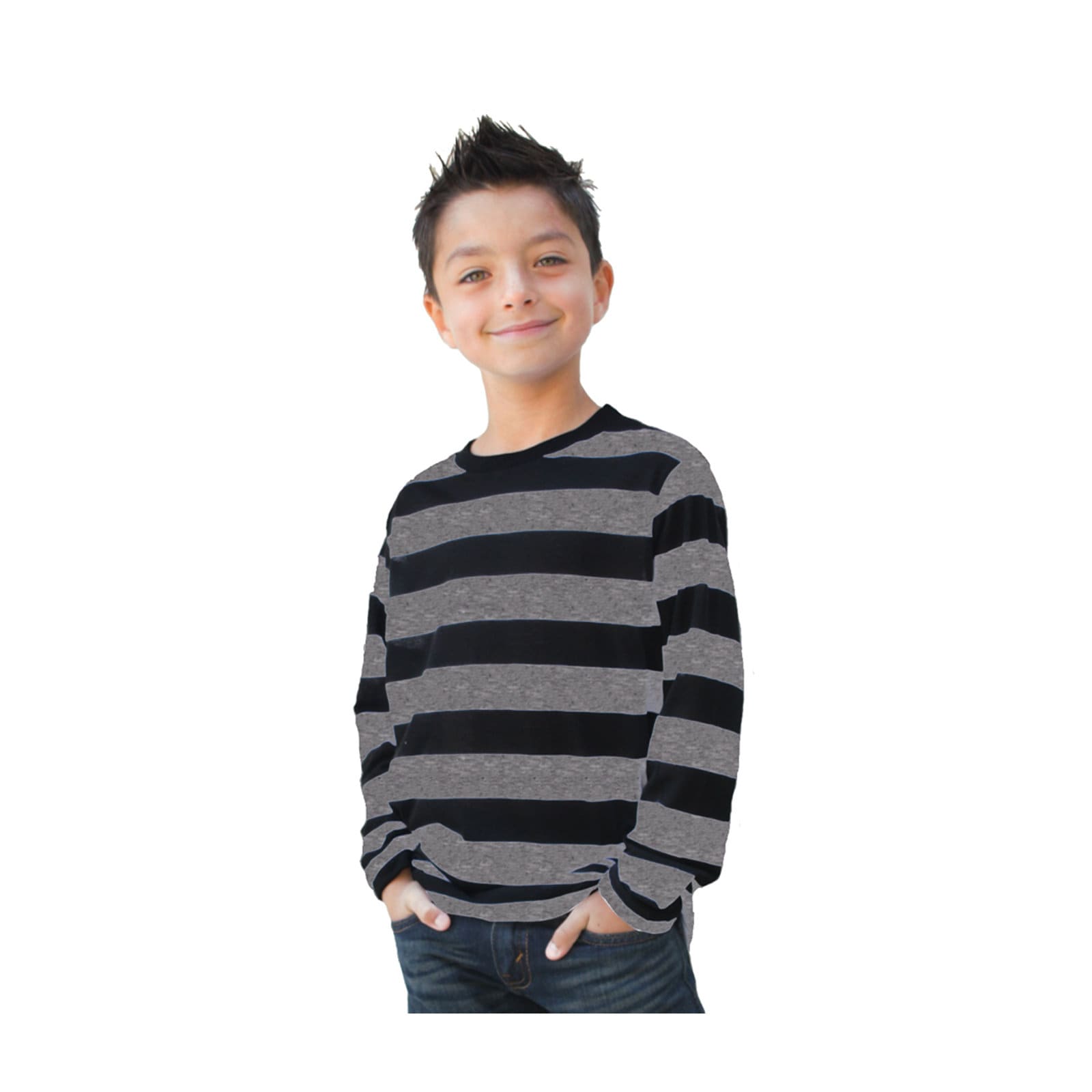 Kids Stripe Tunic in Grey Kids Stripe Tunic in Grey