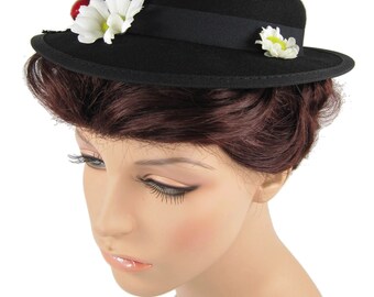 Cappello da costume Mary Poppins con ciliegie e margherite | Etsy Italia