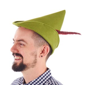 Alpine Robin Hood Olive Green Felt Costume Hat