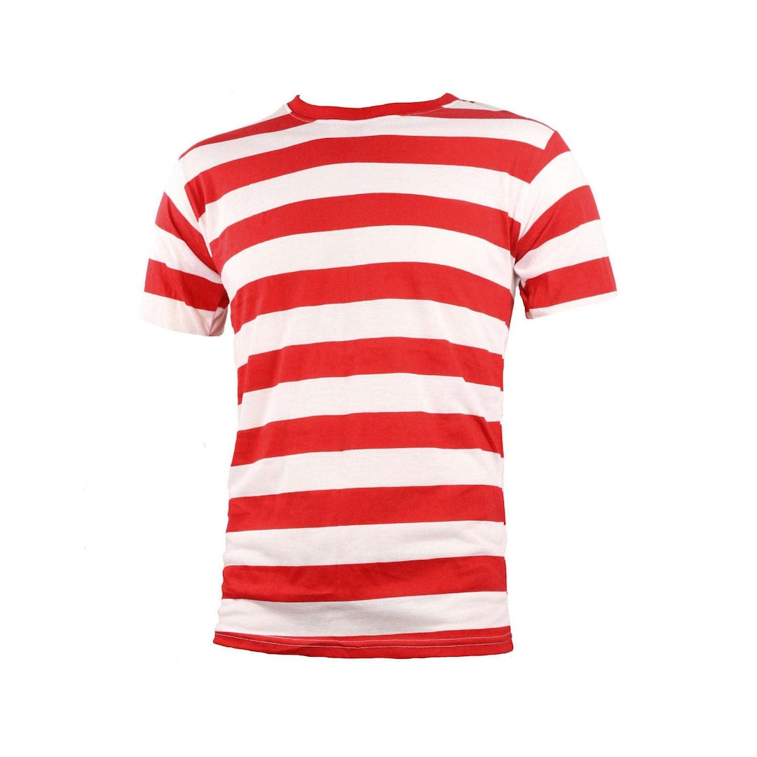 dirigir medio Confuso Camisa de rayas rojas y blancas de manga corta para hombre - Etsy España