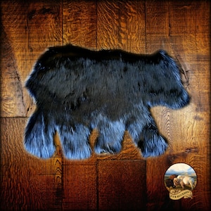 Faux Fur Mini Walking Bear  Cub Accent Rug -  Soft and Attractive - 6 Great Colors and Sizes - Soft - Shag - Designer Rugs  Fur Accents USA