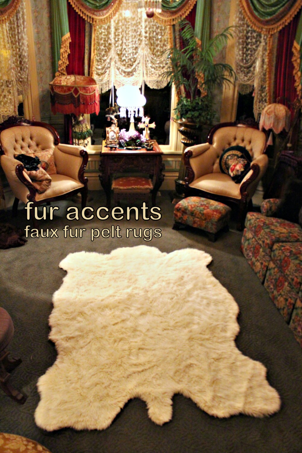 Fake Buffalo Rug Faux Fur Buffalo Pelt Rug, Golden Brown Plains Hide, Hand Crafted - Etsy