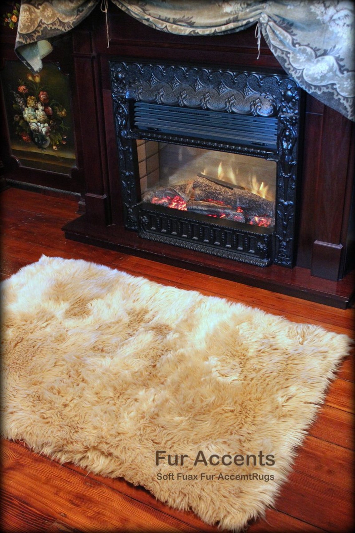 Faux Fur Area Rug Soft Luxury Fur Sheepskin Rectangle Etsy